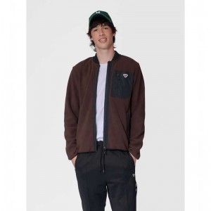 Dámské Bundy Hummel Fleece Zip Bee Vínové | 482299-811