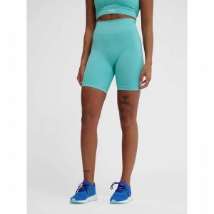 Dámské Kraťasy Hummel Alive Seamless High Waist Blankyt | 796917-868