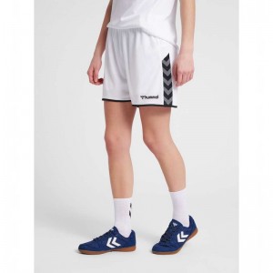 Dámské Kraťasy Hummel Authentic Poly Bílé | 951692-573