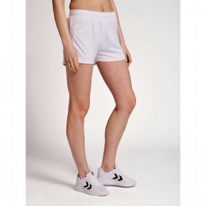 Dámské Kraťasy Hummel Core Xk Poly Bílé | 527498-197