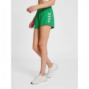 Dámské Kraťasy Hummel Core Xk Poly Zelene | 756297-316