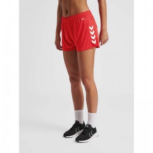 Dámské Kraťasy Hummel Core Xk Poly Červené | 782337-975