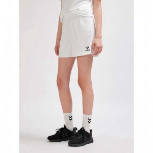 Dámské Kraťasy Hummel Essential Bílé | 225396-391