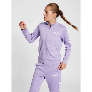 Dámské Kraťasy Hummel Legacy Poly Zip Levandule | 302366-131