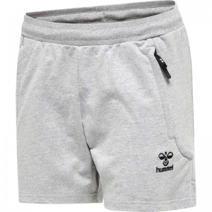 Dámské Kraťasy Hummel Move Grid Cotton Šedé | 709029-378