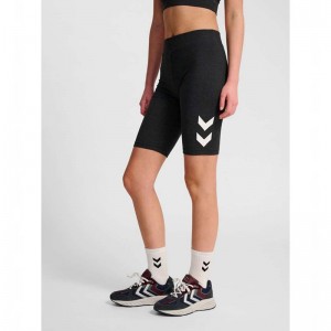 Dámské Kraťasy Hummel Pulse Logo Mw Tights Černé | 256003-160