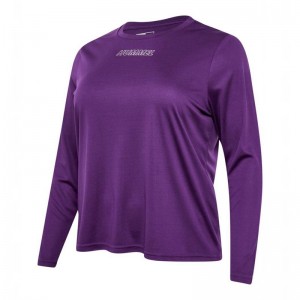 Dámské Kraťasy Hummel Te Curvy L/S Plus Fialové | 514429-594