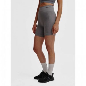 Dámské Kraťasy Hummel Tif Seamless Šedé | 526730-914
