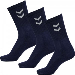Dámské Ponožky Hummel 3-pack Basic Tmavě Blankyt | 698961-632