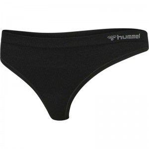Dámské Tanga Hummel Juno Seamless Černé | 042520-280