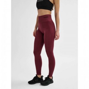 Dámské Tenisky Hummel Tif Seamless High Waist Vínové | 933948-793