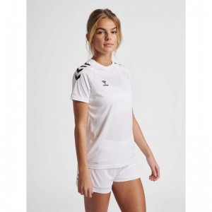 Dámské Tričko Hummel Core Xk Core Poly S/S Bílé | 645879-092