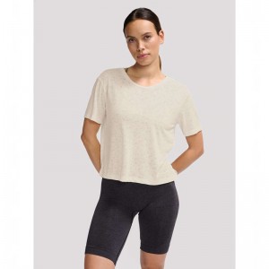 Dámské Tričko Hummel Mt Light Burnout Béžový | 812578-471