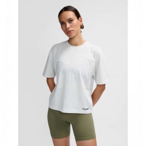 Dámské Tričko Hummel Mt Ultra Boxy Short Bílé | 121300-161