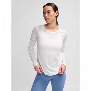 Dámské Tričko Hummel Mt Vanja L/S Bílé | 531760-666