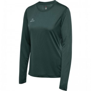 Dámské Tričko Hummel Nwlbeat L/S W Zelene | 641622-689