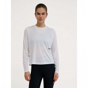 Dámské Tričko Hummel Pulse Workout W L/S Bílé | 860188-433