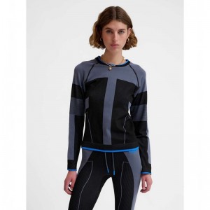Dámské Tričko Hummel Seamless Tee Ls Černé | 640646-328