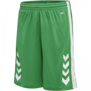 Dětské Kraťasy Hummel Core Xk Basket Zelene | 110496-683