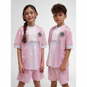 Dětské Kraťasy Hummel Jr Loose Fb Jersey S/S Růžové | 978281-273