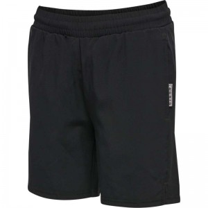 Dětské Kraťasy Hummel Move Grid Woven Černé | 005474-896