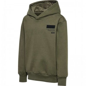 Dětské Mikina s Kapucí Hummel Archie Olivy Zelené | 401014-563