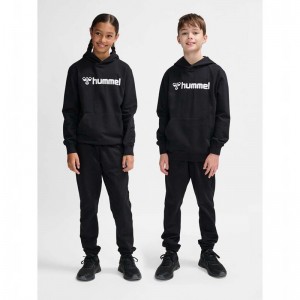 Dětské Mikina s Kapucí Hummel Go 2.0 Logo Černé | 163943-504