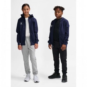 Dětské Mikina s Kapucí Hummel Go 2.0 Zip Tmavě Blankyt | 810251-516