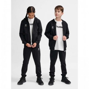 Dětské Mikina s Kapucí Hummel Go 2.0 Zip Černé | 793624-285