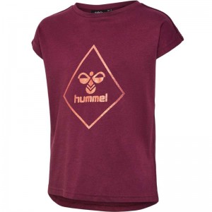 Dětské Mikina s Kapucí Hummel Luna S/S Vínové | 806845-053