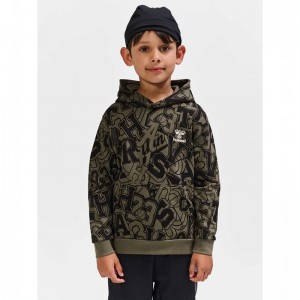 Dětské Mikina s Kapucí Hummel Molt Olivy Zelené | 218610-993