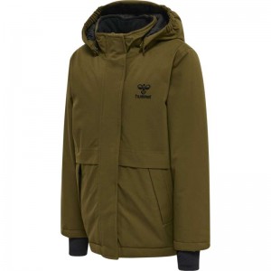 Dětské Mikina s Kapucí Hummel Urban Tex Olivy Zelené | 588425-587