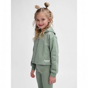 Dětské Mikina s Kapucí Hummel Zippi Zip Zelene | 373352-078
