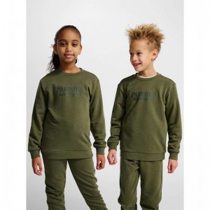 Dětské Mikiny Hummel Jr Base Zelene | 895608-903