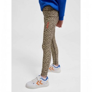 Dětské Mikiny Hummel Jr Fast Mid Waist Leopard | 320075-970
