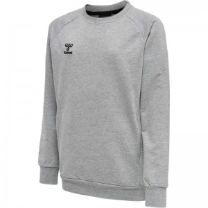 Dětské Mikiny Hummel Move Grid Cotton Šedé | 912184-901