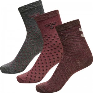 Dětské Ponožky Hummel Beta 3-pack Fuchsie | 246355-706