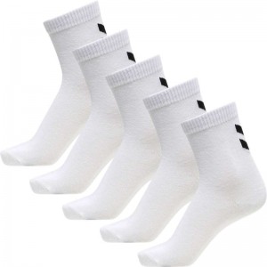Dětské Ponožky Hummel Make My Day 5-pack Bílé | 116370-224