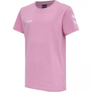 Dětské Teplákové Kalhoty Hummel Go Cotton S/S Růžové | 992890-612
