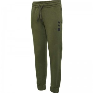 Dětské Tričko Hummel Active Olivy Zelené | 216782-786