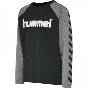 Dětské Tričko Hummel Boys L/S Černé | 898077-023