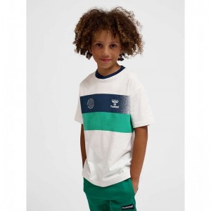 Dětské Tričko Hummel Eske S/S Bílé | 202792-788