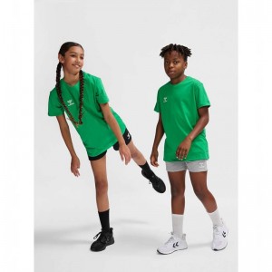 Dětské Tričko Hummel Go 2.0 S/S Zelene | 001911-674