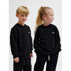Dětské Tričko Hummel Jr Loose Crewneck Bee Černé | 026679-748
