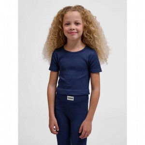 Dětské Tričko Hummel Jr Seamless Rib S/S Černé | 000235-328