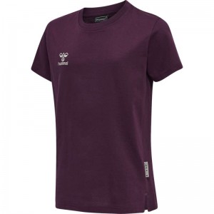 Dětské Tričko Hummel Move Grid Cotton S/S Kid Fuchsie | 757522-455