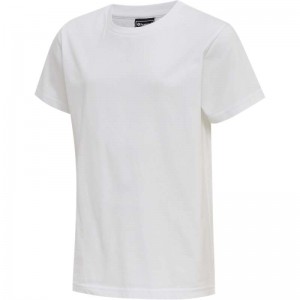 Dětské Tričko Hummel Red Basic S/S Bílé | 558342-043