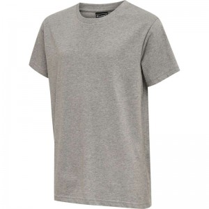 Dětské Tričko Hummel Red Basic S/S Šedé | 256509-875