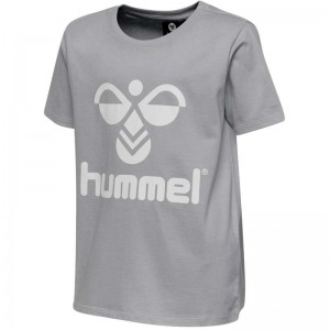 Dětské Tričko Hummel Tres S/S Šedé | 675722-224