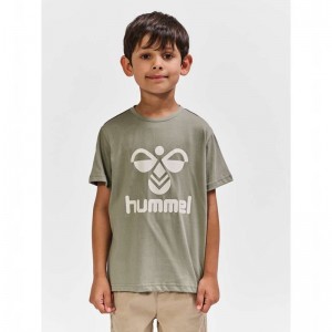 Dětské Tričko Hummel Tres S/S Šedé | 800142-519